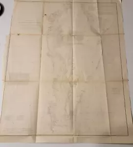 1855 US Coast Survey preliminary chart map Chesapeake Delaware Bays Baltimore - Picture 1 of 17