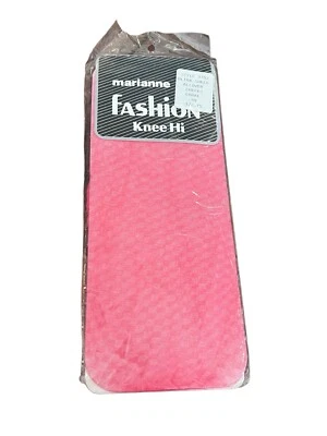 Pantimedias Marianne Moda Hasta la Rodilla Transparente Cuadros Coral Foto 1 de 4