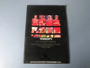 1990 Charity Shield Programme - Liverpool v Manchester United - Picture 1 of 5