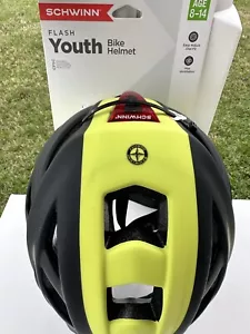 Nuovissimo casco bici giovani Schwinn Flash età 8-14 giallo e nero - Foto 1 di 10