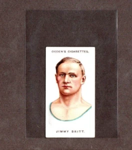 1908 Ogden's Cigarettes Pugilists and Wrestlers Jimmy Britt #65 [Ex] - Imagen 1 de 2
