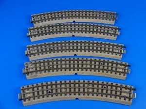 MARKLIN H0 - 3600 A - 5x Curved M Track center rail - Full profile 1947-52 - Picture 1 of 3
