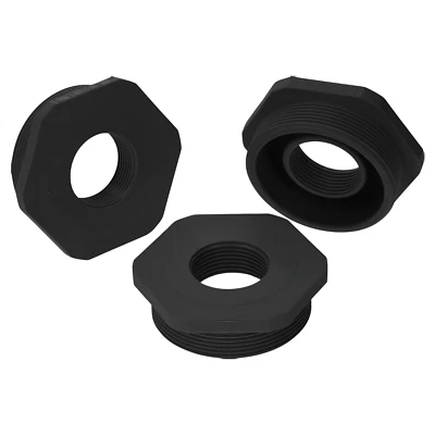 3 Stück Kalitec Reduktion M50/M25 Kunststoff schwarz Reduzierstück sechskant