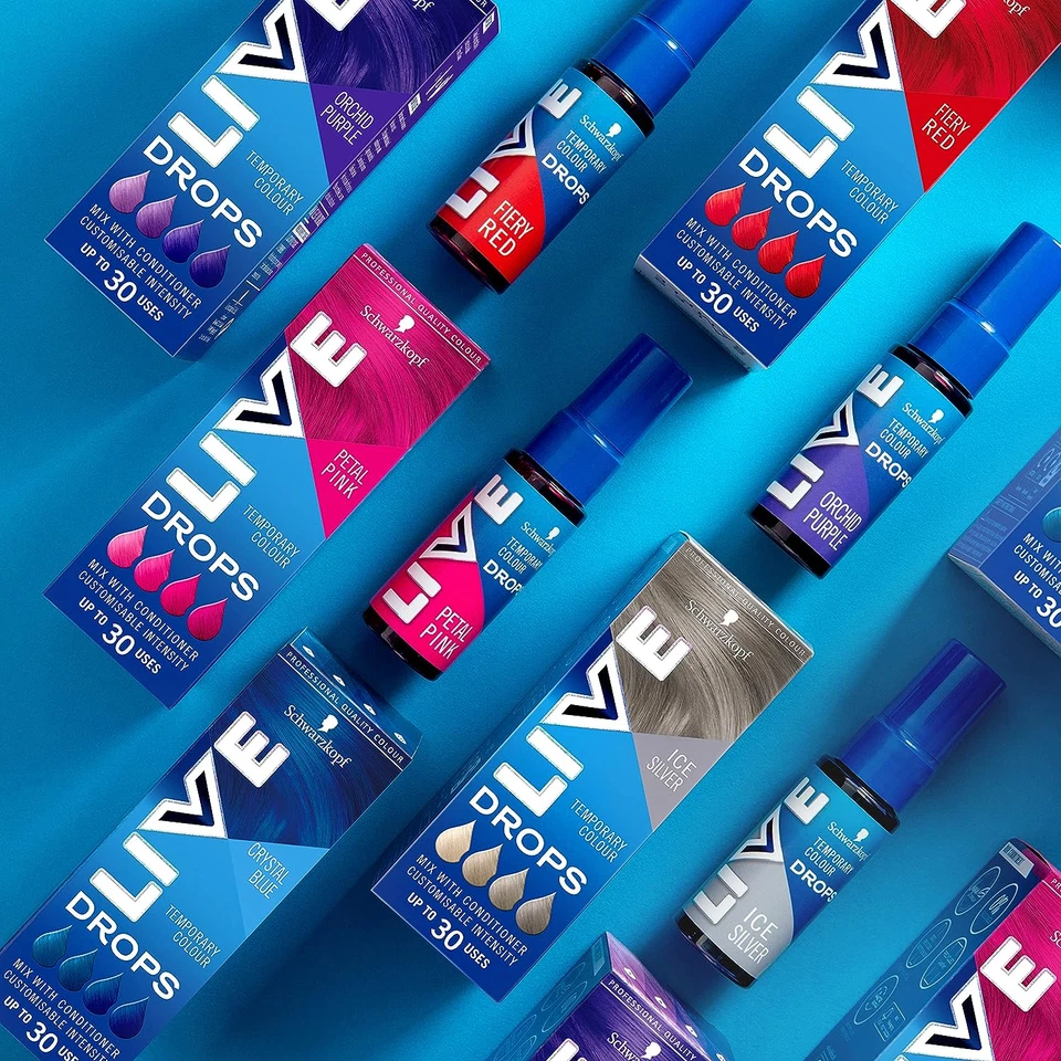 Schwarzkopf LIVE Colour Drops Semi-Permanent  Hair Dye Drops 30ml - Image 1 of 1