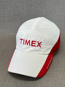 Timex 5 Panel Baseball Cap Hat Adult White Red Activewear Running Headsweats - Picture 1 of 10