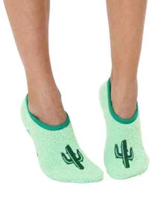 Calcetines antideslizantes antideslizantes Fuzzy Desert Cactus para mujer talla 9-11 Living Royal - Imagen 1 de 3