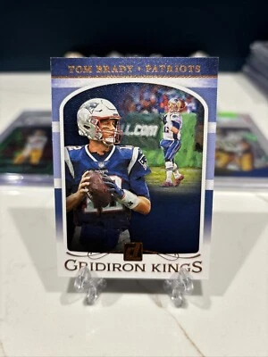 2019 DONRUSS GRIDIRON KINGS INSERT GK-1 Tom Brady INVEST GOAT HOF MVP TB12 - Image 1 of 2