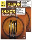 Olson Band Saw Blades 57" 56-7/8" inch x 1/4", 14TPI Craftsman, Shopcraft (2)   