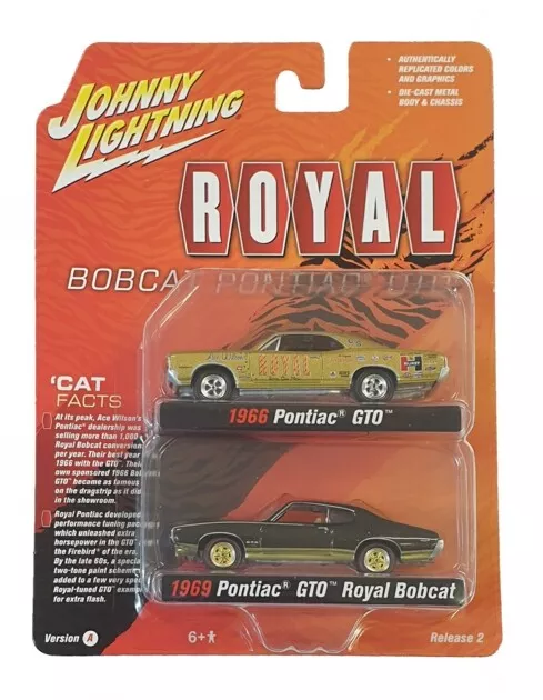 JOHNNY LIGHTNING 1/64 ROYAL PONTIAC 2-PACK SPECIAL VERSION A R2 - Image 1 of 1