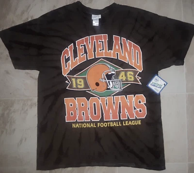 CLEVELAND BROWNS 47 BRAND TUBULAR VINTAGE RETRO DESIGN SHIRT MEN USA L LARGE NFL - Image 1 of 4
