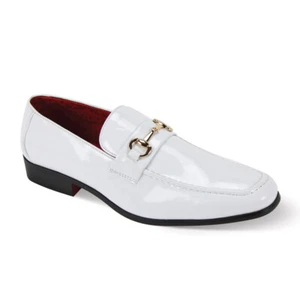After Midnight Herren weiße Smoking Slipper Halbschuhe 7012 - Bild 1 von 1
