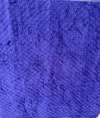 Vibrant  Purple and Royal Blue Knit Velour Fabric - Image 1 of 2