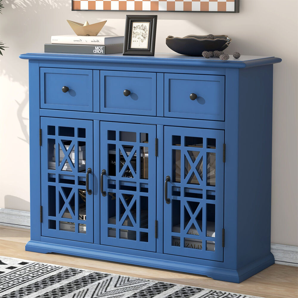 Sideboard Buffet Storage Cabinet with Drawer Diningroom Entryway Console Cabinet
