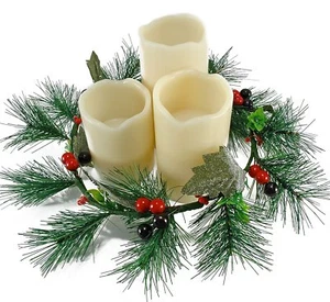 Juego de 3 velas LED sin llama con corona - B3PVW - Imagen 1 de 3