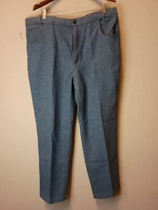 Mens haband fit forever polyester pants grayish/Blue style 060 size W 40 L:L - Picture 1 of 10