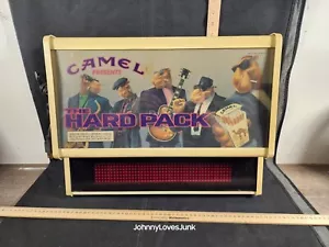 Letrero de cigarrillo vintage camello carpa móvil iluminado funciona listo2 pantalla - Imagen 1 de 5