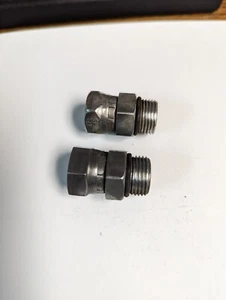 (QTY 2) Adaptador Hidráulico 3/8 NPT HEMBRA GIRATORIO X 1/2 MACHO JUNTA TÓRICA JEFE RECTO - Imagen 1 de 3