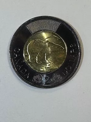 COLLECTABLE 2022 Canada Reign of Queen Elizabeth II BLACK $ 2 Coin - Image 1 of 2