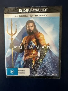 🔱AQUAMAN 🔱- 4k ULTRA HD + BLU-RAY -🔱 BRAND NEW 🔱- SEALED🔱 - Picture 1 of 2