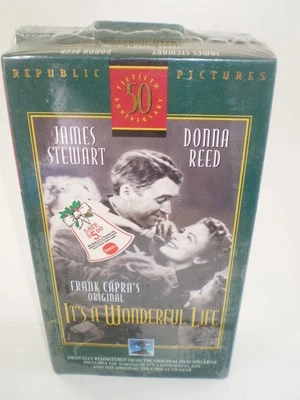 IT'S A WONDERFUL LIFE 50TH ANNIVERSARY EDITION VHS & Music Cassette NEW RARE - Image 1 of 2