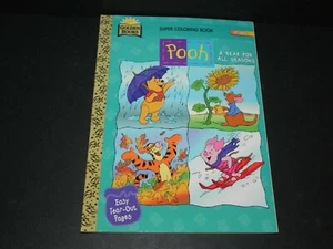 Pooh ~ Un oso para todas las estaciones - 1997 libro de colorear dorado #8542 - ¡envío gratuito! - Imagen 1 de 12