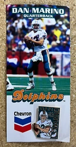 1995 Chevron NFL Miami Dolphins Quarterback Dan Marino Collectible Pin - Picture 1 of 2