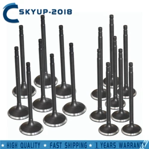 16Pcs Exhaust & Intake Valves Aluminum Alloy For Mazda CX-7 3 6 2006-2013 2.3L - Foto 1 di 9