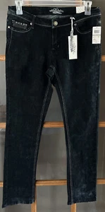 NWT Junior's DO Denim Skinny Jeans Size 11x31"L Dark Washed Embellished - Picture 1 of 7