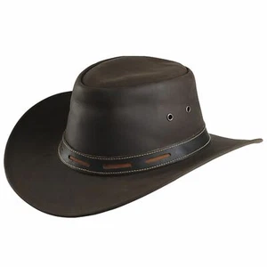 Erwachsene Reiten Geglättet Western Hut Cowboy Kopfbedeckung Kappe Leder Outdoor Country - Bild 1 von 2
