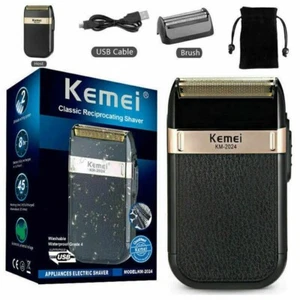 Men's Electric BEARD SHAVER Trimmer Razor Rechargeable Hair Shaving Machine USB - Picture 1 of 19