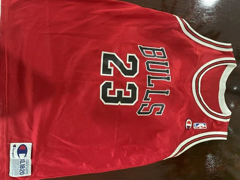 Vintage 1990s Youth XL Michael Jordan Red Bulls Jersey Cover