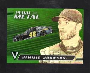 2021 PANINI CHRONICLES NASCAR BLACK PEDAL TO THE METAL GREEN #12 JIMMIE JOHNSON - Picture 1 of 2