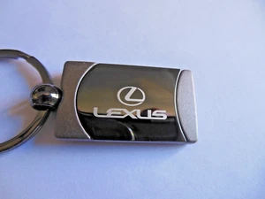 Logo LEXUS ** Portachiavi ** Metallo Cromato / NERO * Spedizione Gratuita - Foto 1 di 4