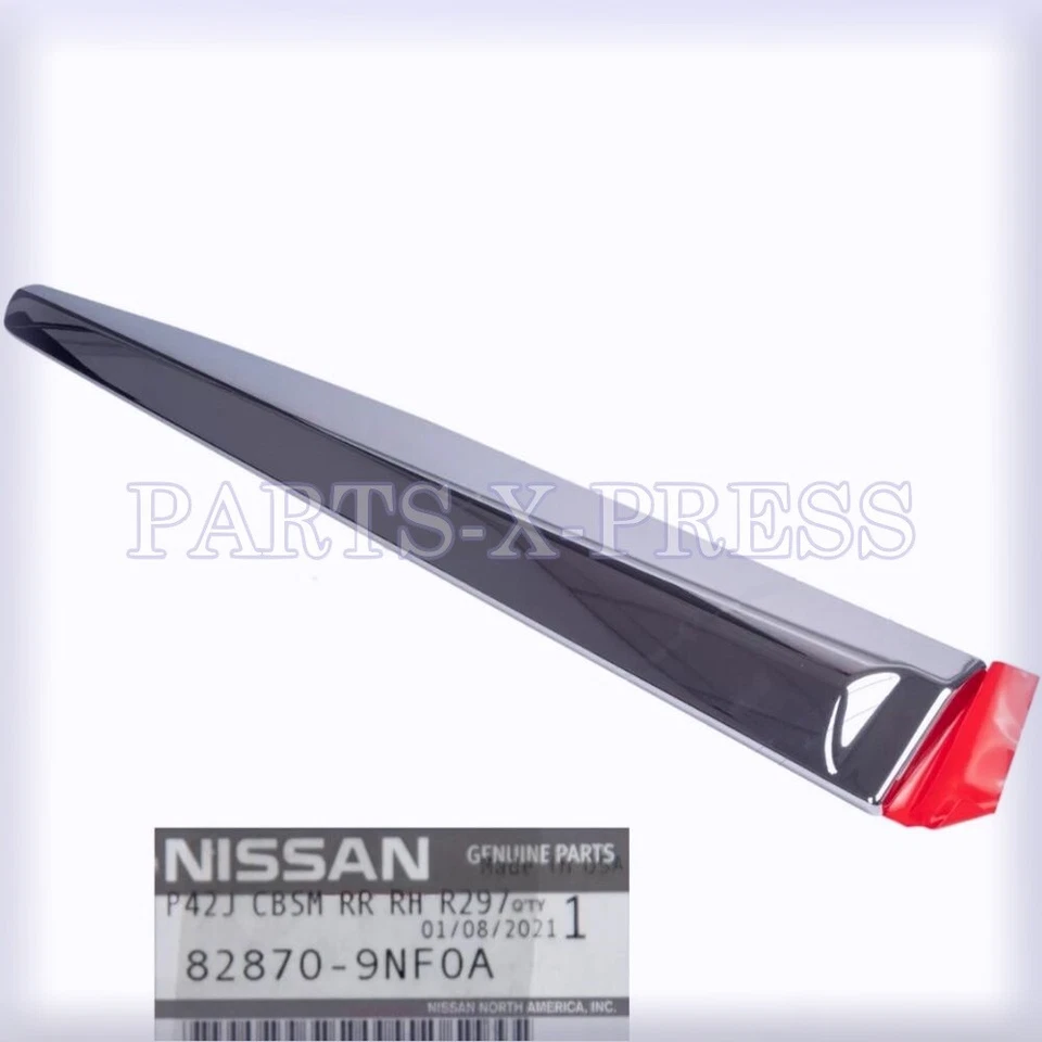 NEW OEM GENUINE NISSAN INFINITI JX35 / QX60 REAR RIGHT DOOR MOLDING 82870-9NF0A Foto 1 de 1
