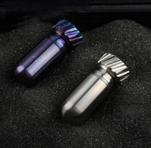 New Torpedo Titanium Survival Waterproof Capsule Pill Case EDC Storage Container - Picture 1 of 11