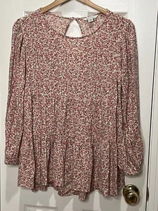 American Eagle Boho Bauer Blumenmuster Oberteil Größe Medium - Bild 1 von 8