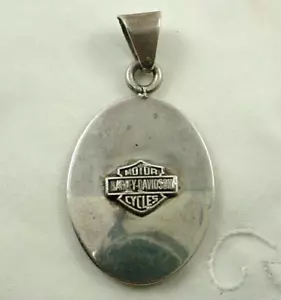 Ciondolo ovale unisex in argento sterling HARLEY DAVIDSON MOTORCYCLES - Foto 1 di 6