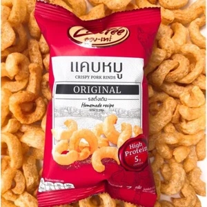 ENTREE CRISPY FRIED PORK CRAB THAI SNACK HIGHT PROTEIN ENJOY CHEWING AND EATING - Picture 1 of 7