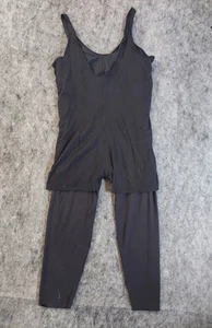 Nike Bodysuit Womens 1X Black Sleeveless Jumpsuit DC5400-010 Athletic Workout - Picture 1 of 15