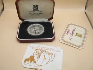 BULLION Pobjoy Mint 1977 Isle Of Mann Sterling Silver Jubilee Crown Of Crowns - Picture 1 of 4