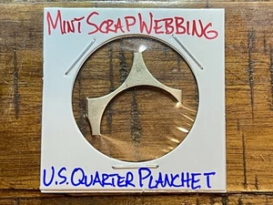 🤯 RARE Mint Scrap Webbing from US Quarter Planchet-Combined Shipping! - Picture 1 of 3