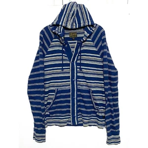 Lucky Brand Druckknopf Jacke Hoodie Sweatshirt Herren M Athleisure Boho Freizeit - Bild 1 von 8