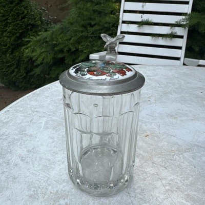 Studentika - Bierkrug Hohenstaufen Sei‘s Panier!10.X.1928! - Bild 1 von 4