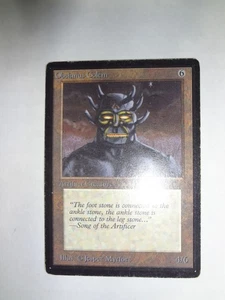 MTG MAGIC THE GATHERING CARD ORIGINAL BETA LIMITED ARTIFACT OBSIANUS GOLEM VTG - Picture 1 of 2