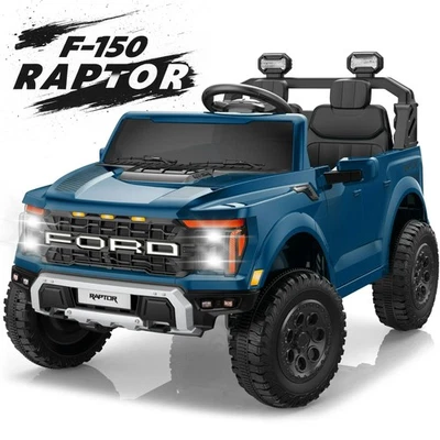 Ford F150 Raptor 24V Auto Elettrica per Bambini 2 Posti con Telecomando Luci LED - Immagine 1 di 4