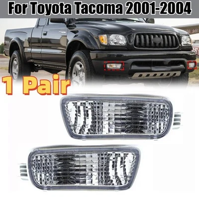 1Pair For Toyota Tacoma 2001-2004 Front Bumper Fog Lights Daytime Running Lights - Image 1 of 4