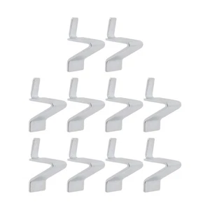 Pack of 10 Metal Cabinet Clip Fix Wobbly Shelves 28.9mm for Various Application - Picture 1 of 8