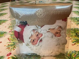 Anna Griffin 8 etiquetas de regalo de Papá Noel con cinta de satén estilo vintage Navidad nuevas - Imagen 1 de 5