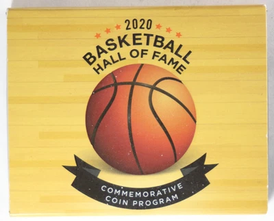 2020 S Basketball HOF Proof Clad Half Dollar w/ OGP - Image 1 of 4