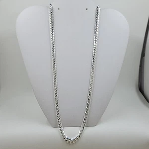925 Italian Sterling Silver Cuban Link Necklace - Picture 1 of 10
